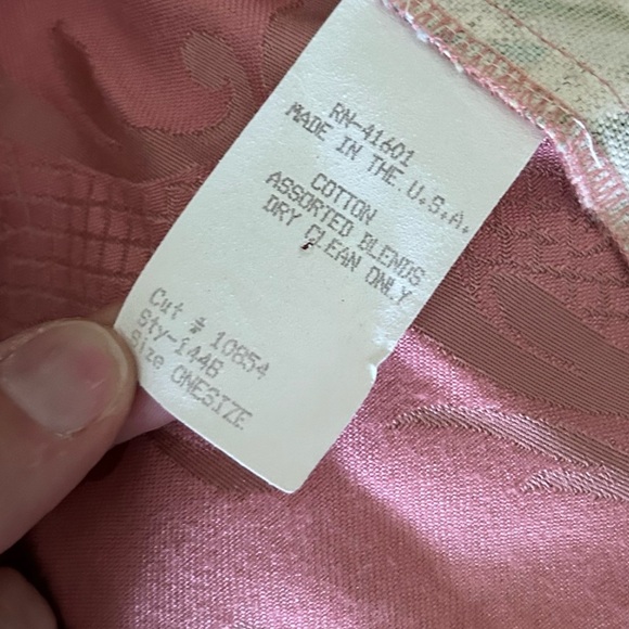 VTG Rag Retro Mixed Media Floral Print Open Vest OS - Picture 10 of 10